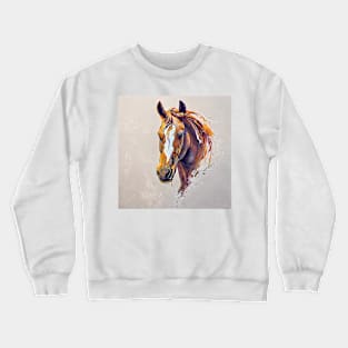 horse head sketch Crewneck Sweatshirt